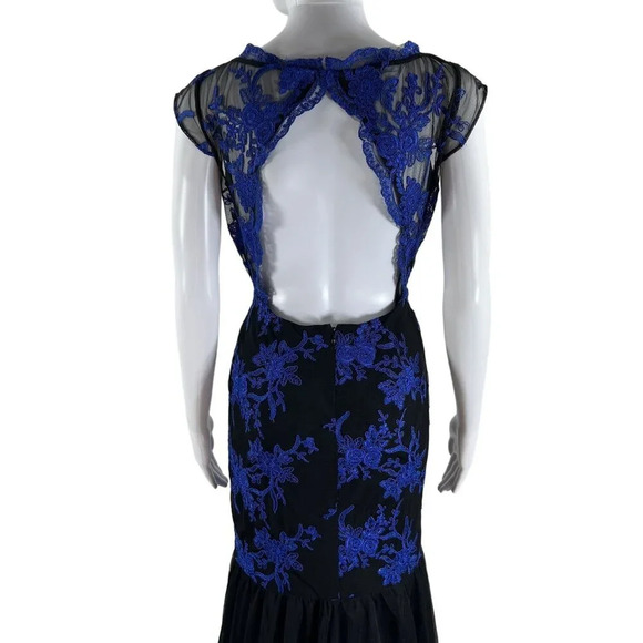 Adrianna Papell Hailey 4 Mermaid Backless Prom Dress Sequin Formal HOCO Gown - Picture 8 of 16